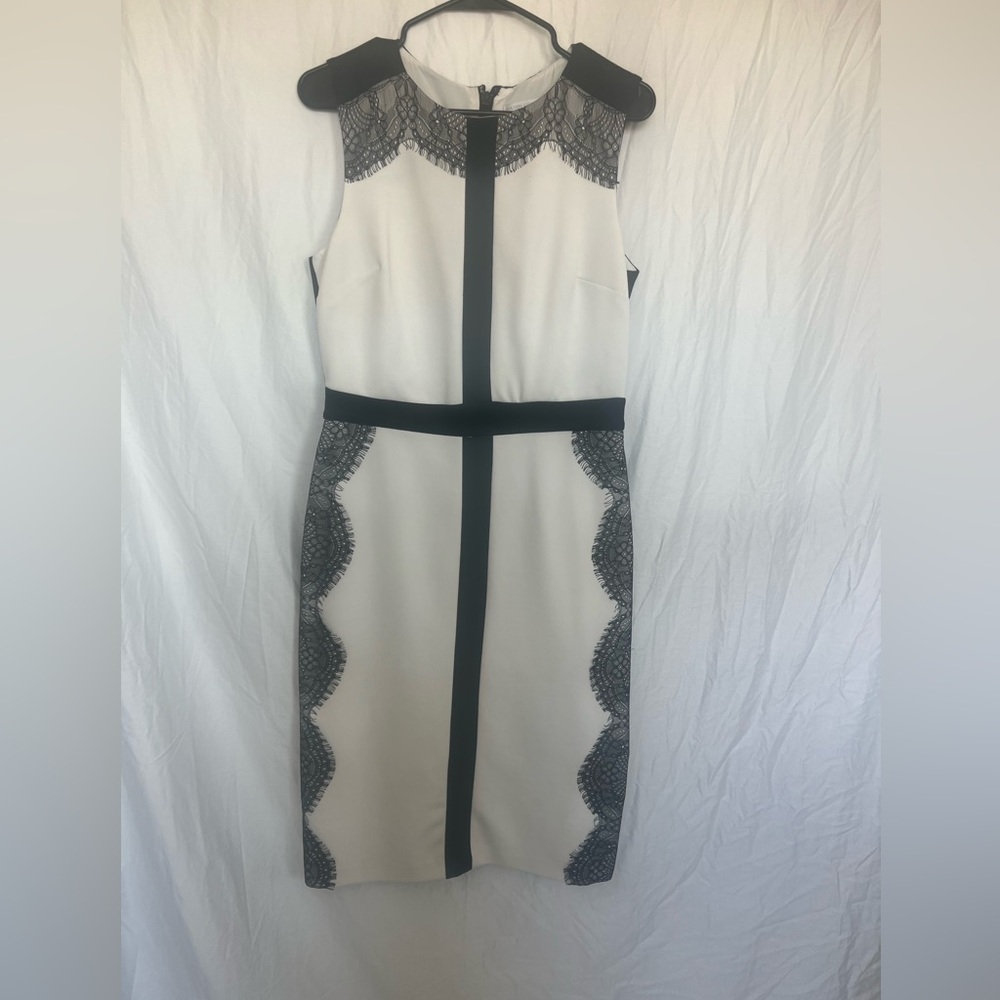 New York & Co.  Black & White Scuba dress